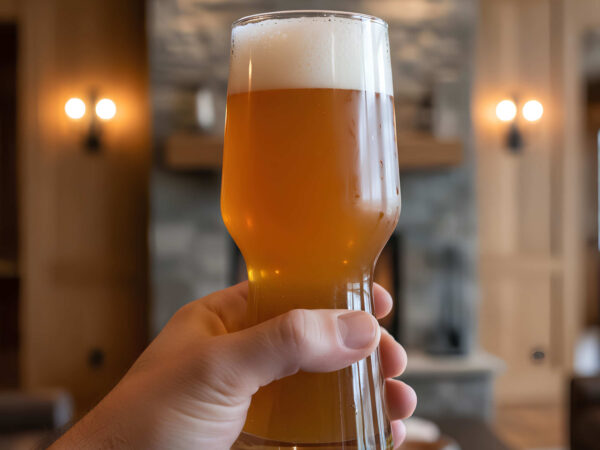 a 14.5 oz burns glass ipa beer glass from POV.