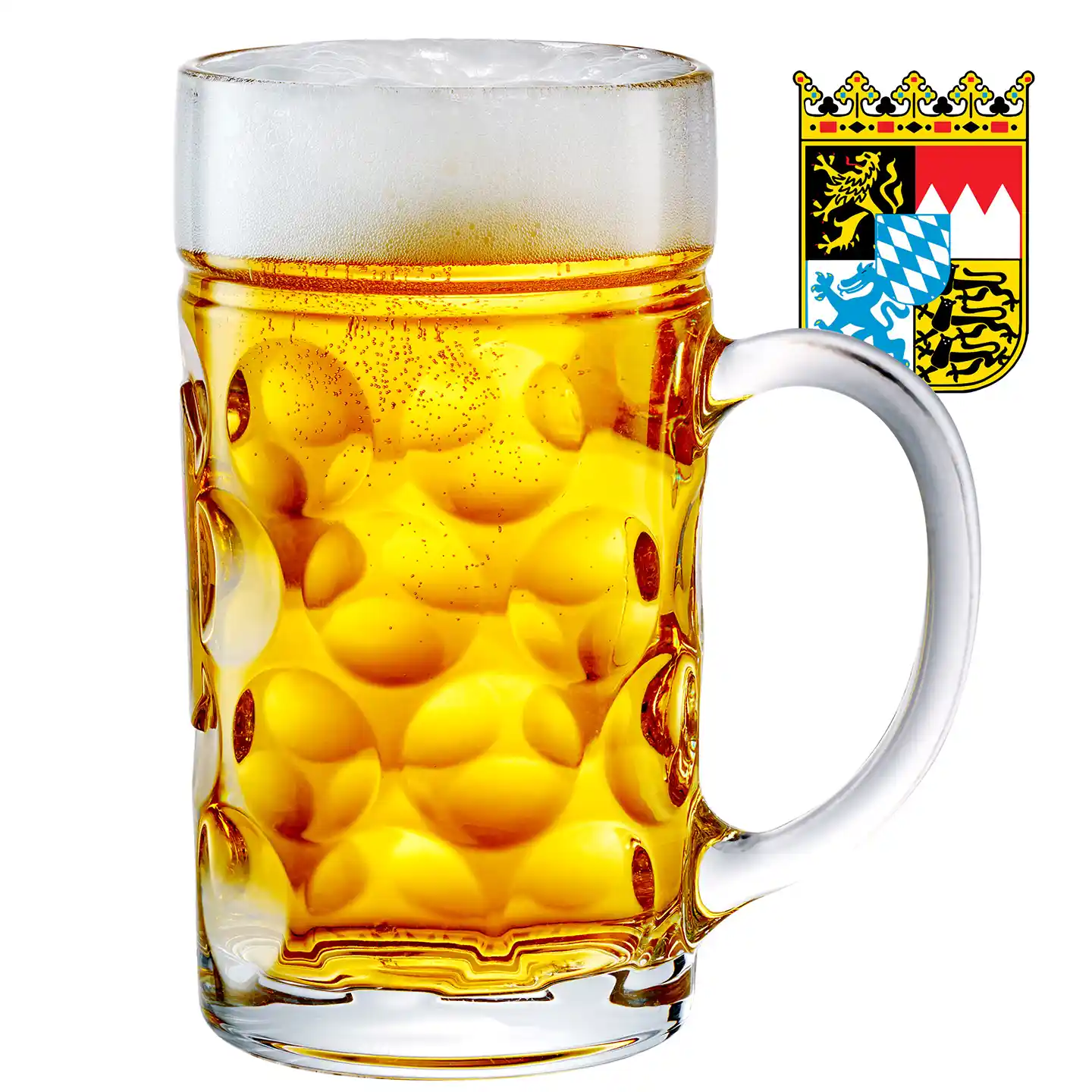 44oz / 1.3 liter Masskrug Bavarian beer glass